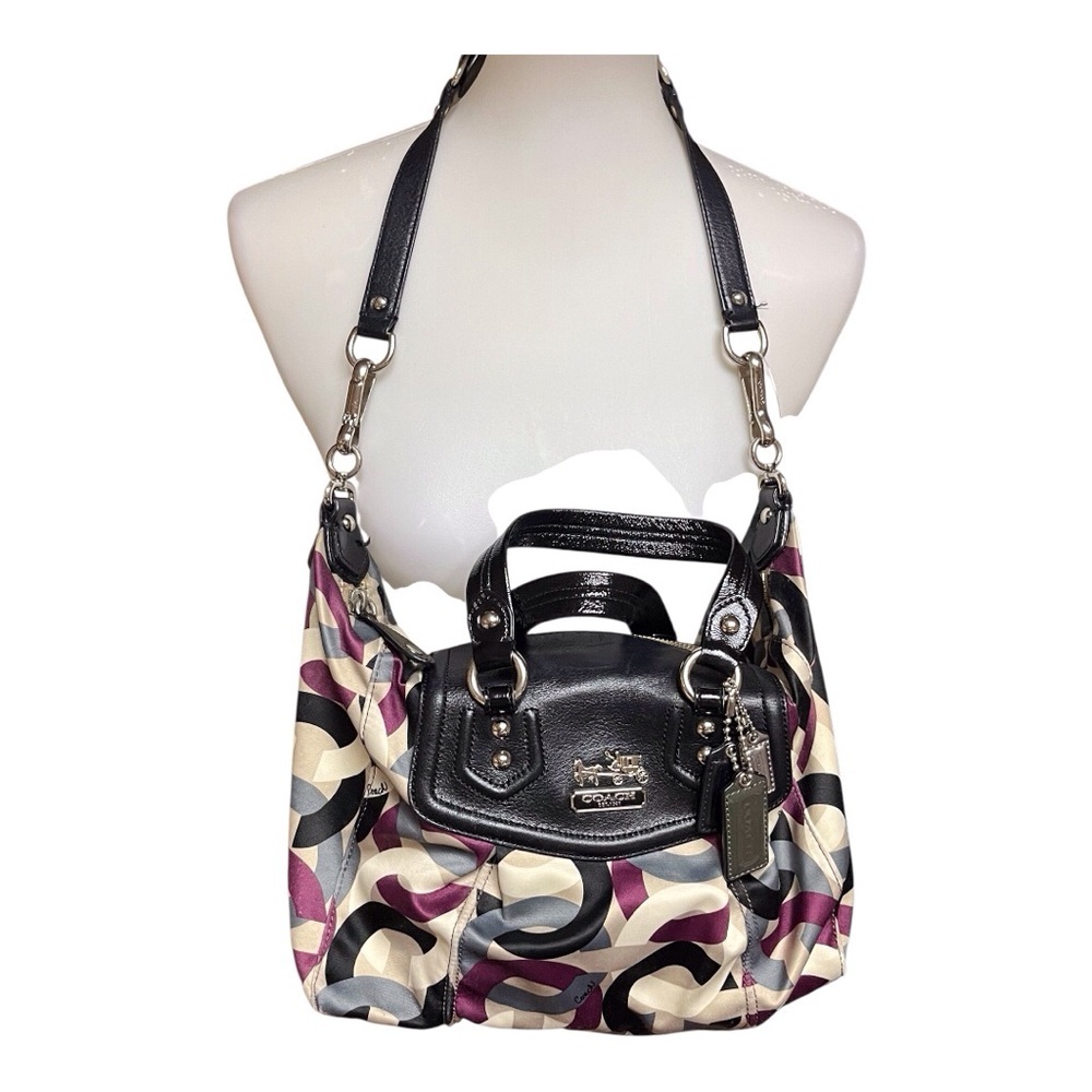 Vintage Coach Madison Graphic Op Art Audrey Satchel